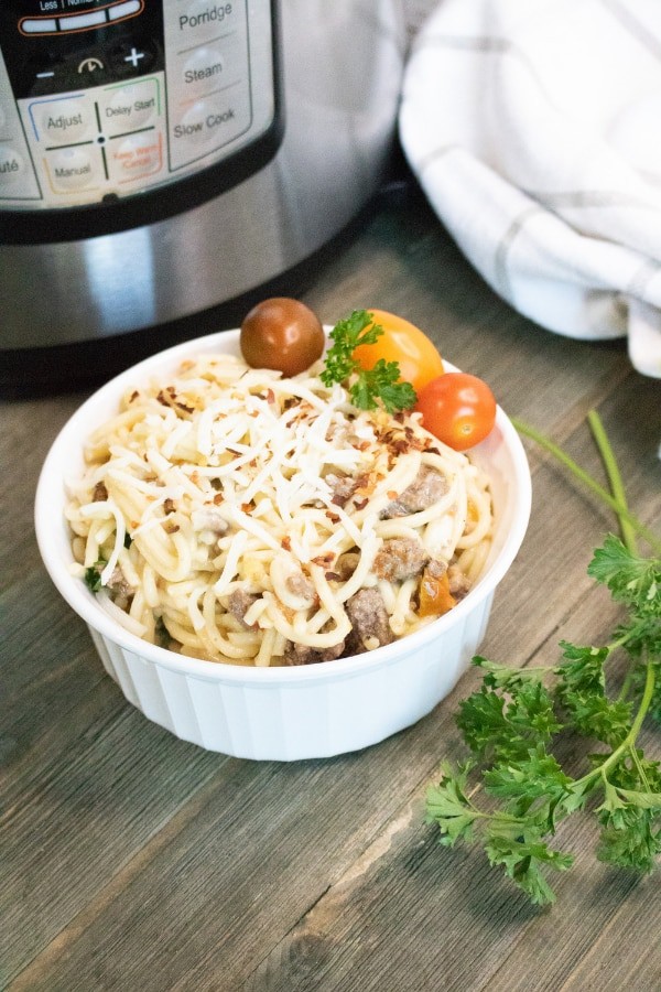 instant pot recipe for pasta and ground beef 