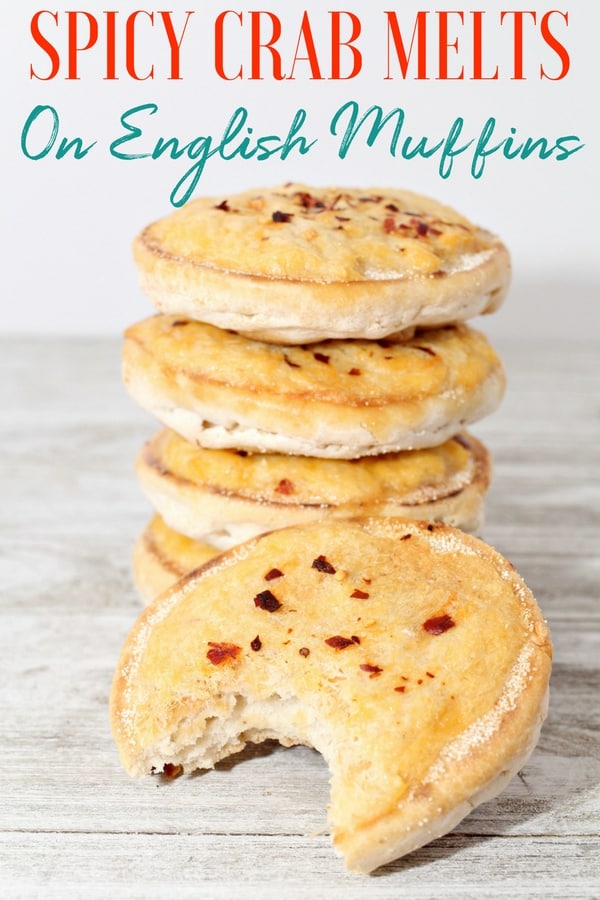 Crab English Muffin Melts With A Nice Kick Of Heat To Them