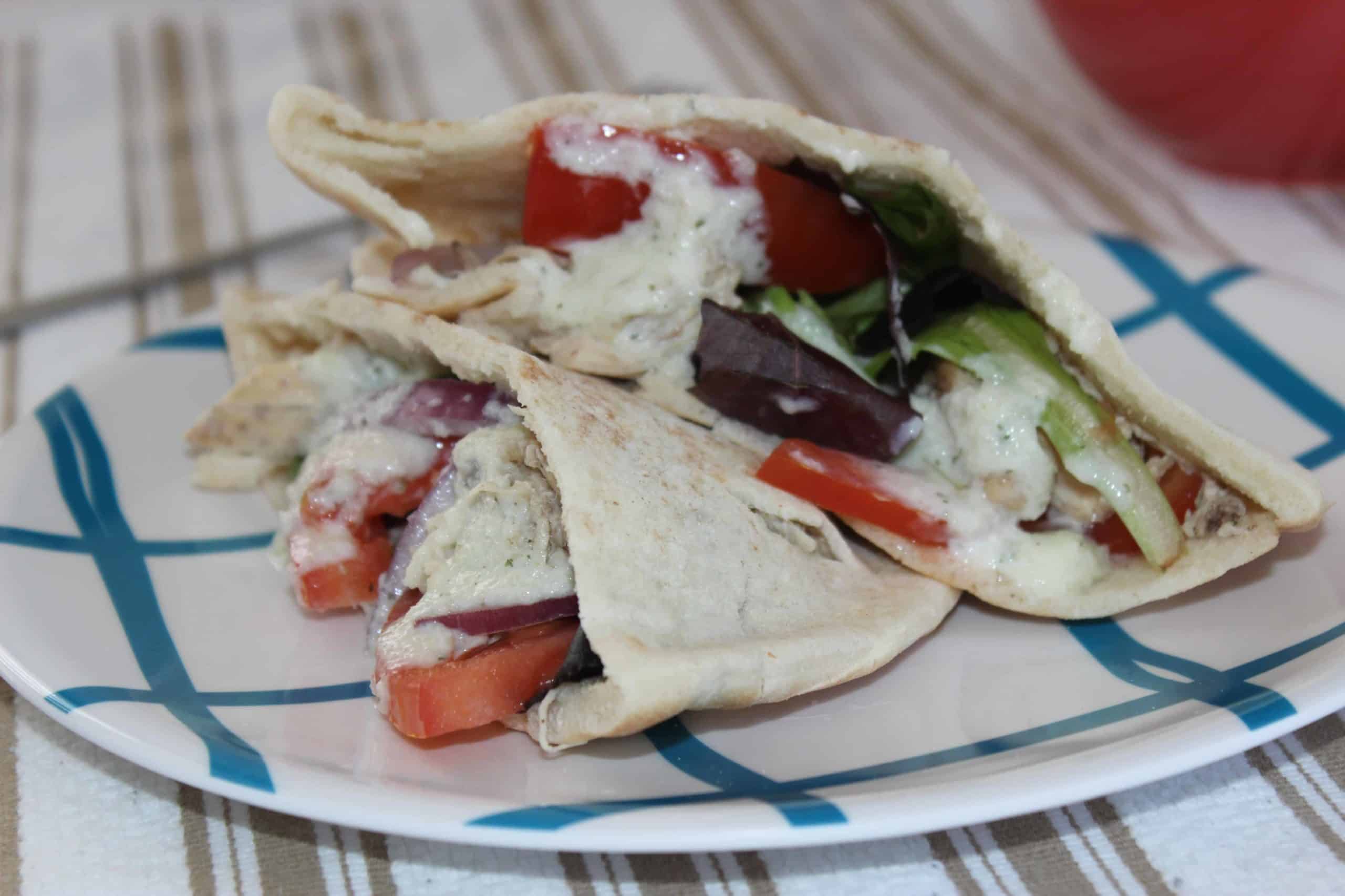 Slow Cooker Greek Chicken Gyros