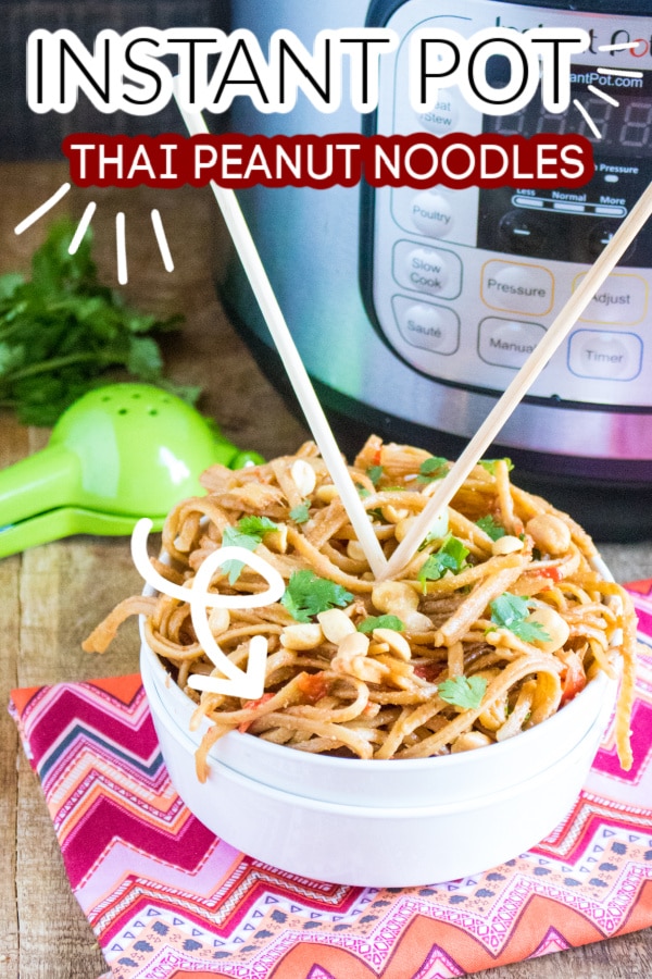 Instant pot thai peanut noodles