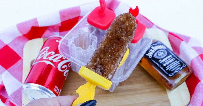 jack and coke boozy ice pop