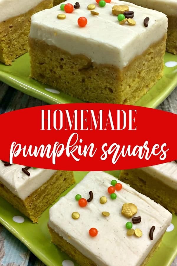 The Best Pumpkin Squares With Cream Cheese Frosting