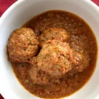 Mozzarella Stuffed Meatballs