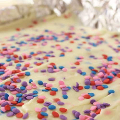 Cake Batter Fudge Recipe With Video • Bake Me Some Sugar