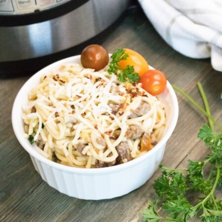 instant pot recipe for pasta and ground beef