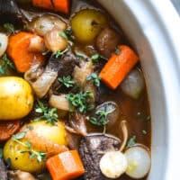 Crock Pot Beef Bourguignon