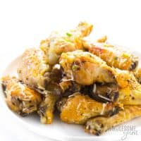 Easy Slow Cooker Garlic Parmesan Chicken Wings Recipe