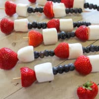 Patriotic Fruit Kabobs