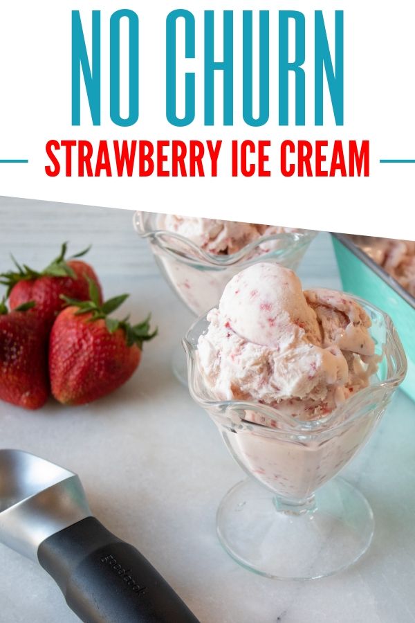 no churn strawberry ice cream