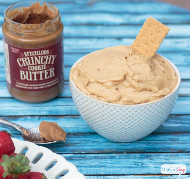 cookie butter dip in a bowl 