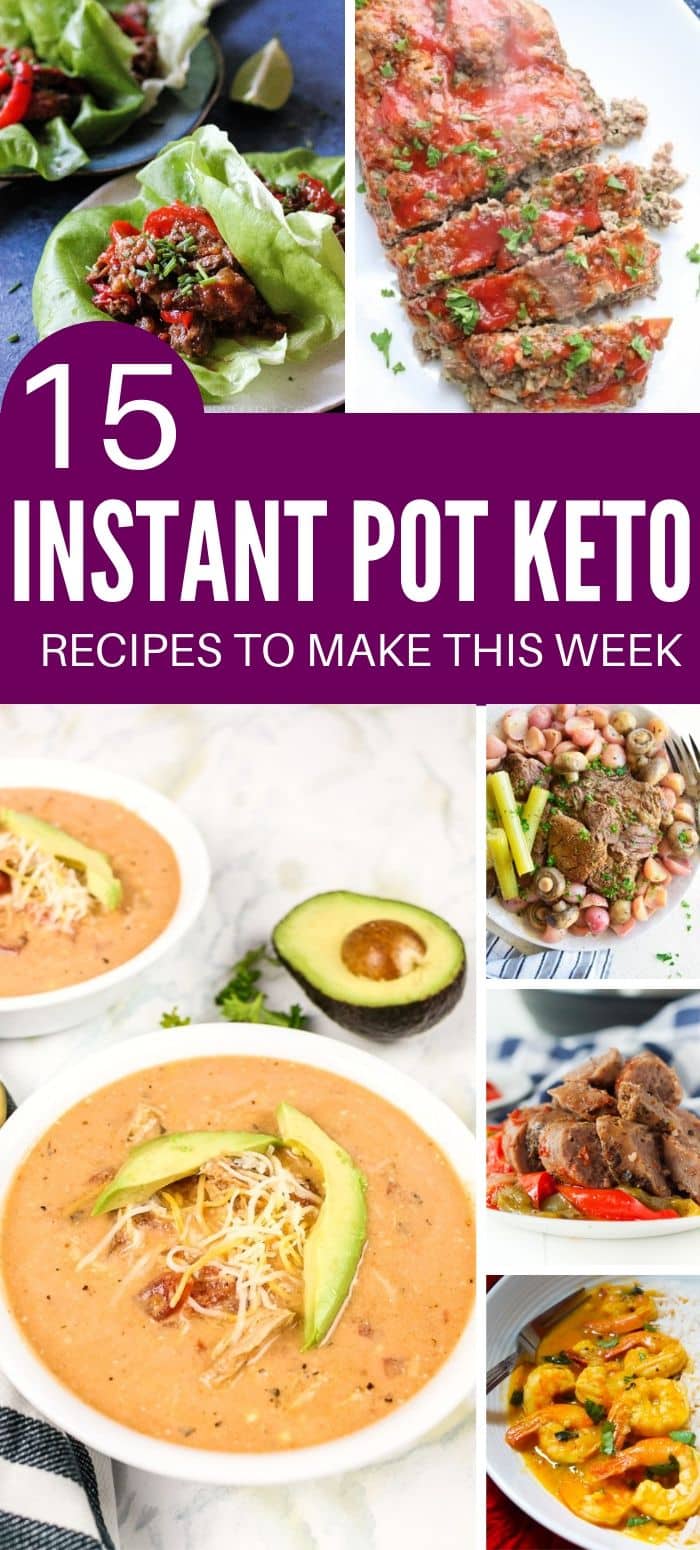 Easy Keto Instant Pot Recipes pin image