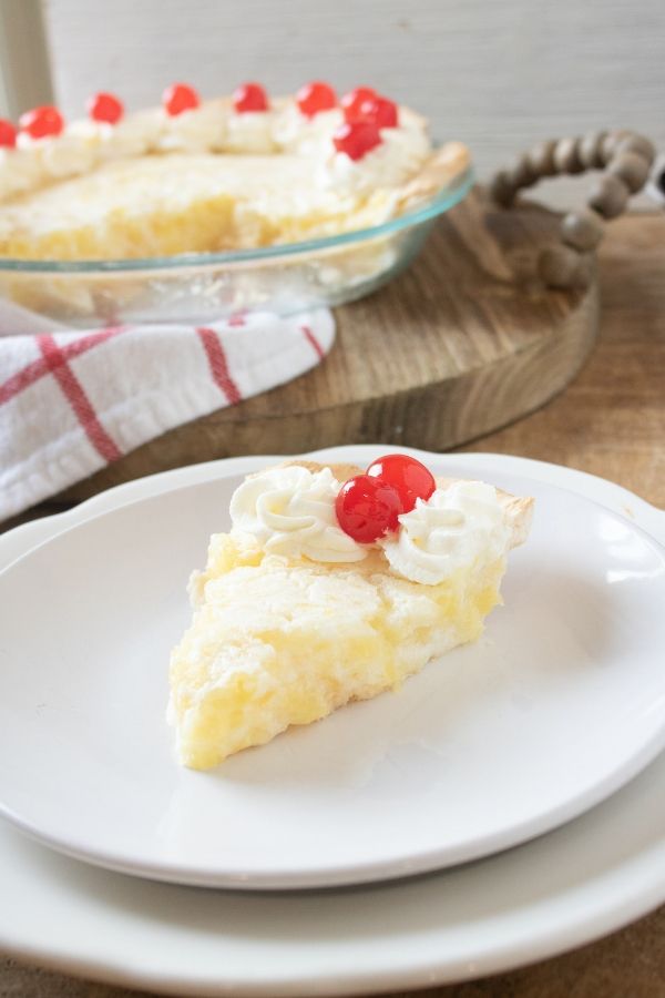 Pineapple Pie on a plate 