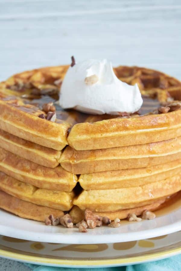 pumpkin belgian waffles