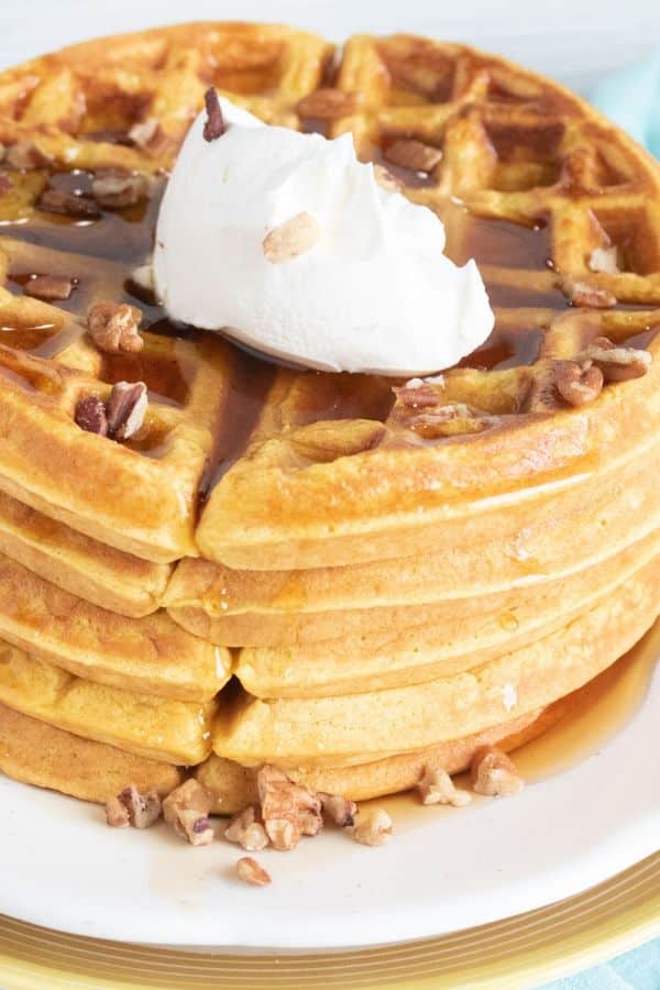 pumpkin spice waffles