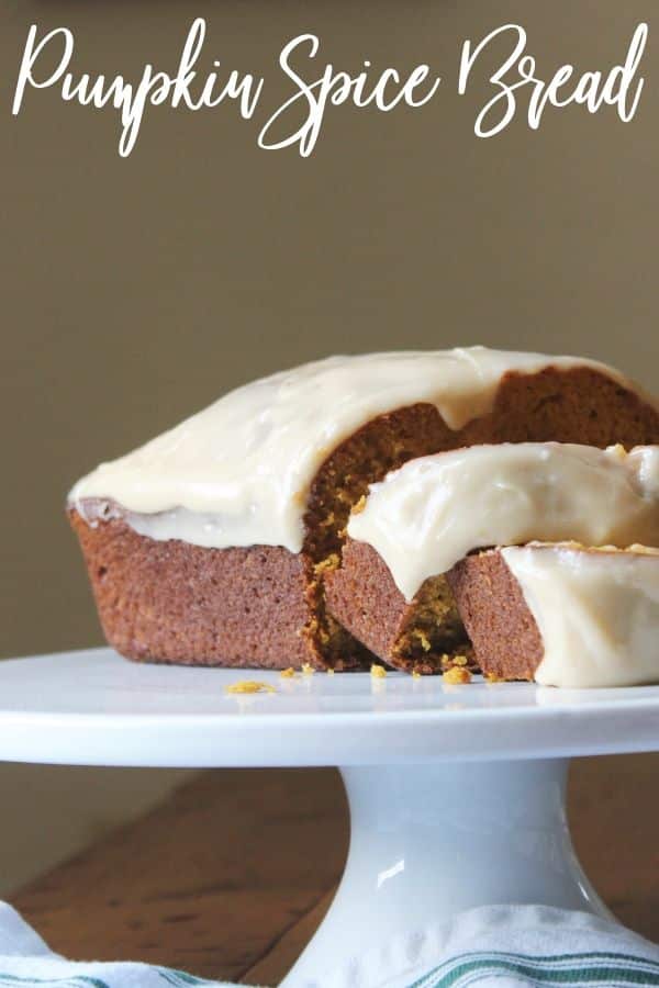 Pumpkin Spice Bread With Cream Cheese Frosting Bake Me Some Sugar