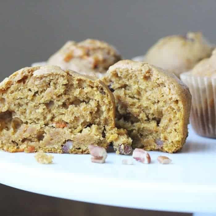 carrot pumpkin spice muffins