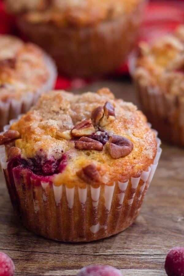 Cranberry Muffins with Walnuts and Oats - Bake Me Some Sugar