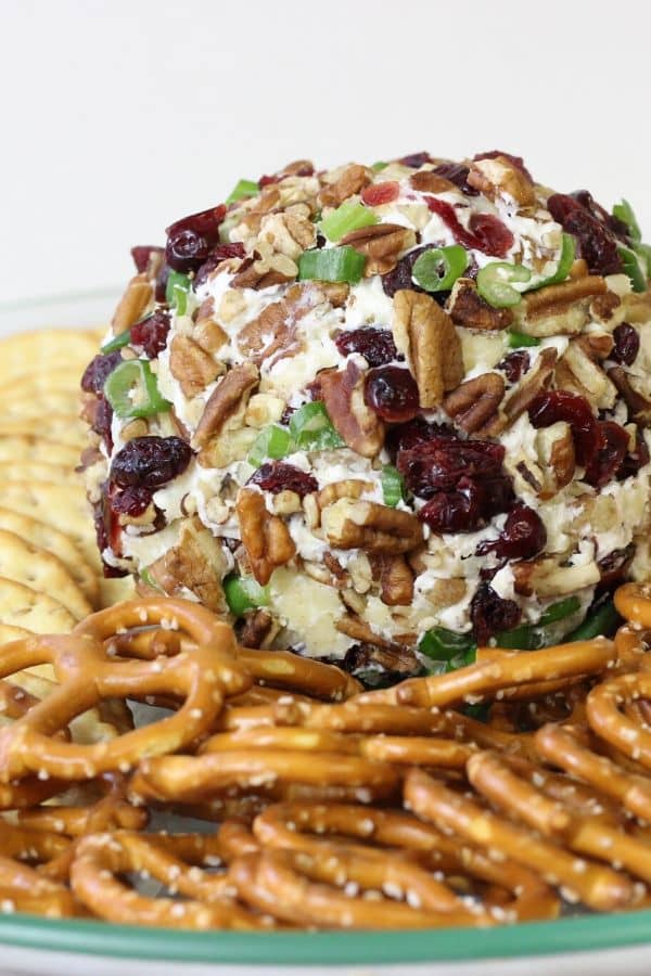 Easy And Tasty Cranberry Cheese Ball • Bake Me Some Sugar