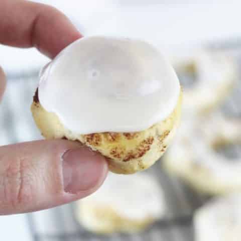 canned cinnamon roll donut bites