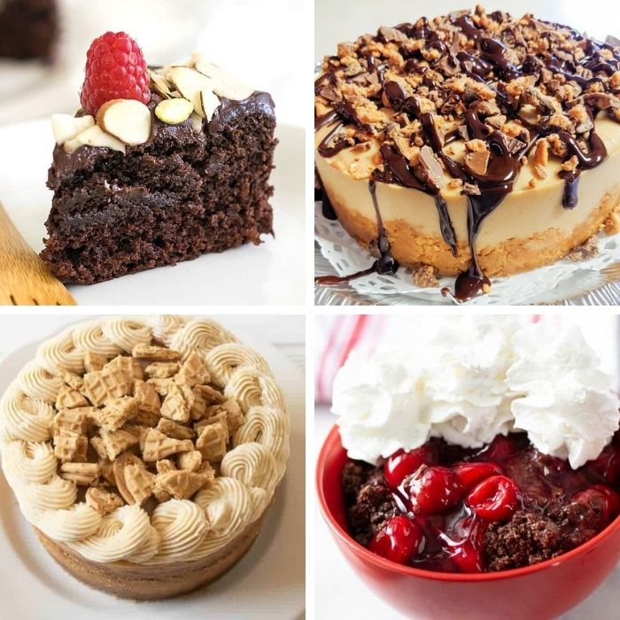 pressure cooker desserts collage 