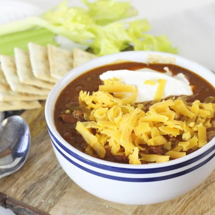 ground beef with chili