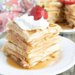 Crisp And Fluffy Buttermilk Waffles • Bake Me Some Sugar