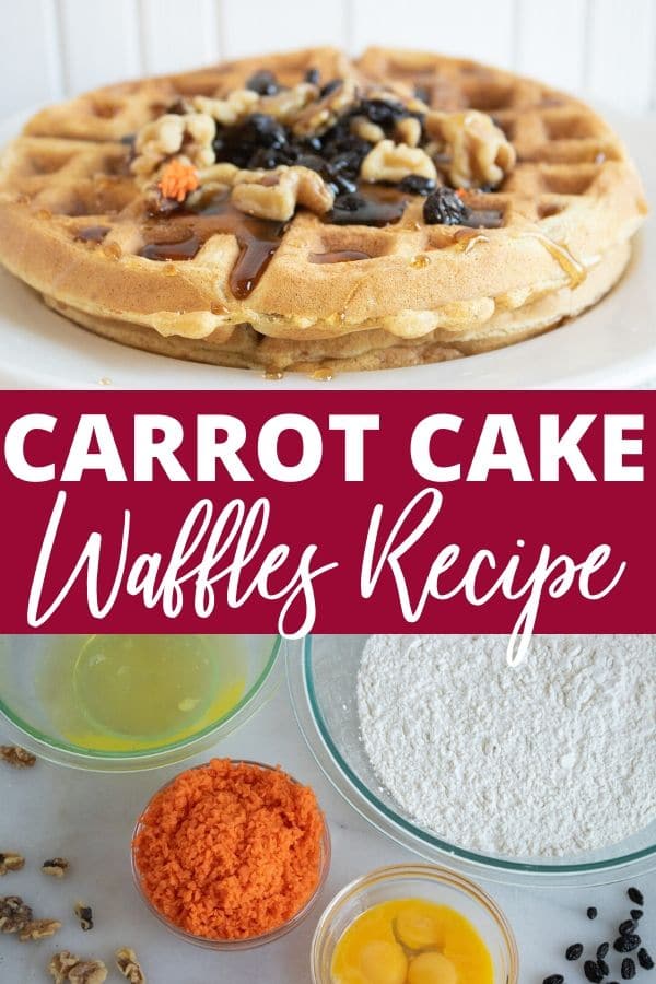 carrot cake waffles