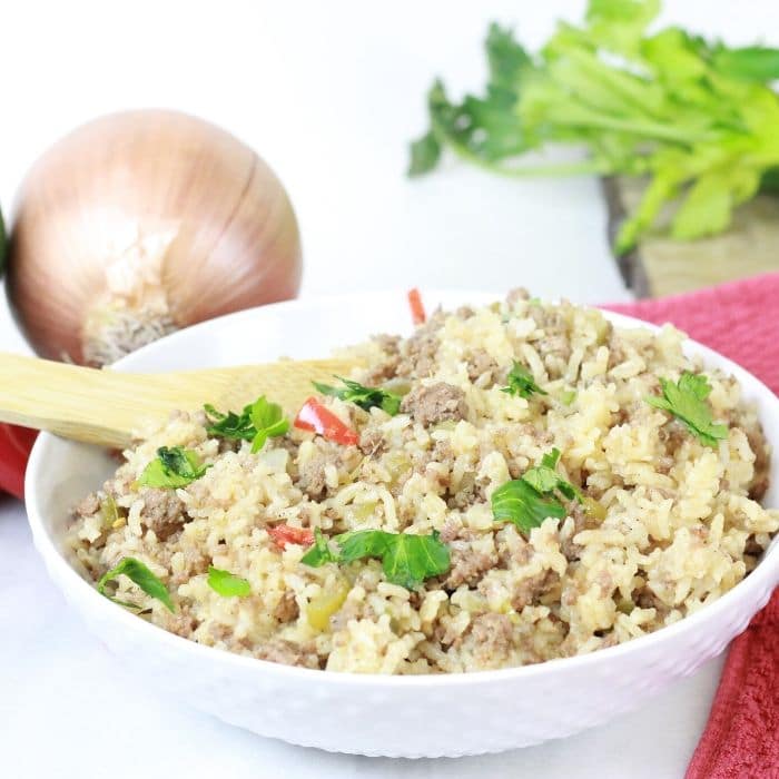 Easy Instant Pot Dirty Rice Recipe (with video) - Bake Me ...