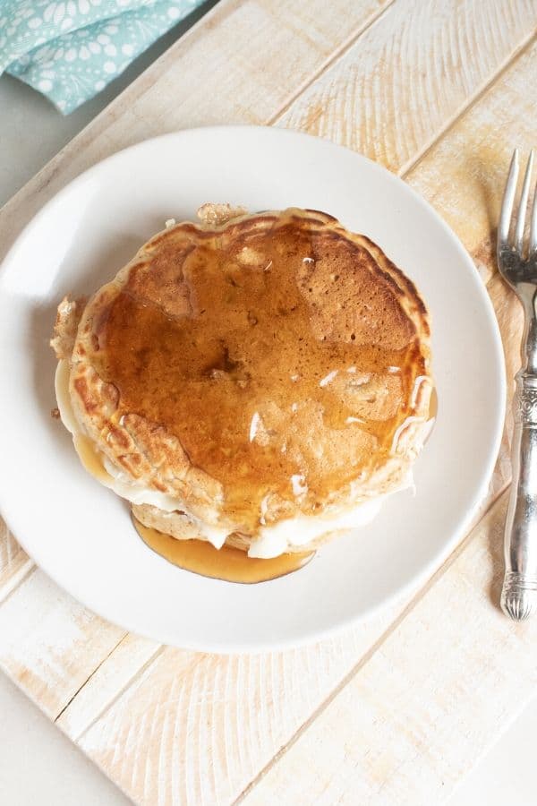 Applesauce Pancakes With Cheesecake Filling Recipe • Bake Me Some Sugar