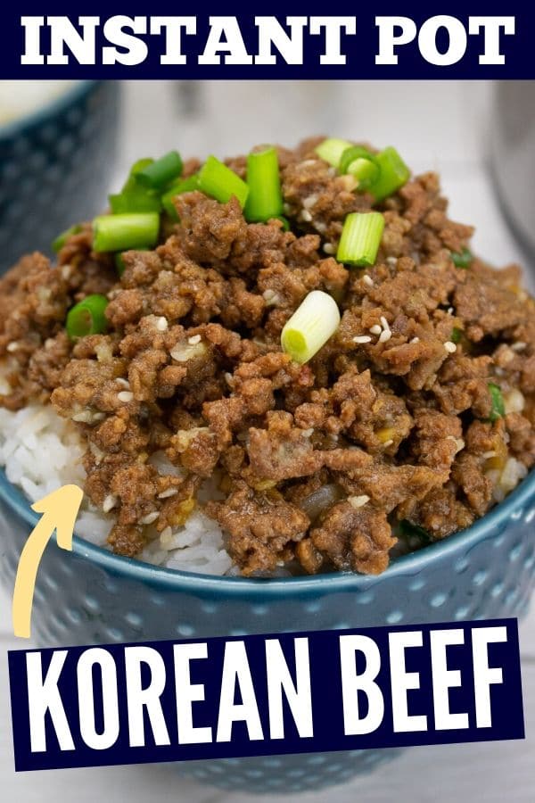 instant pot korean beef in a bowl 