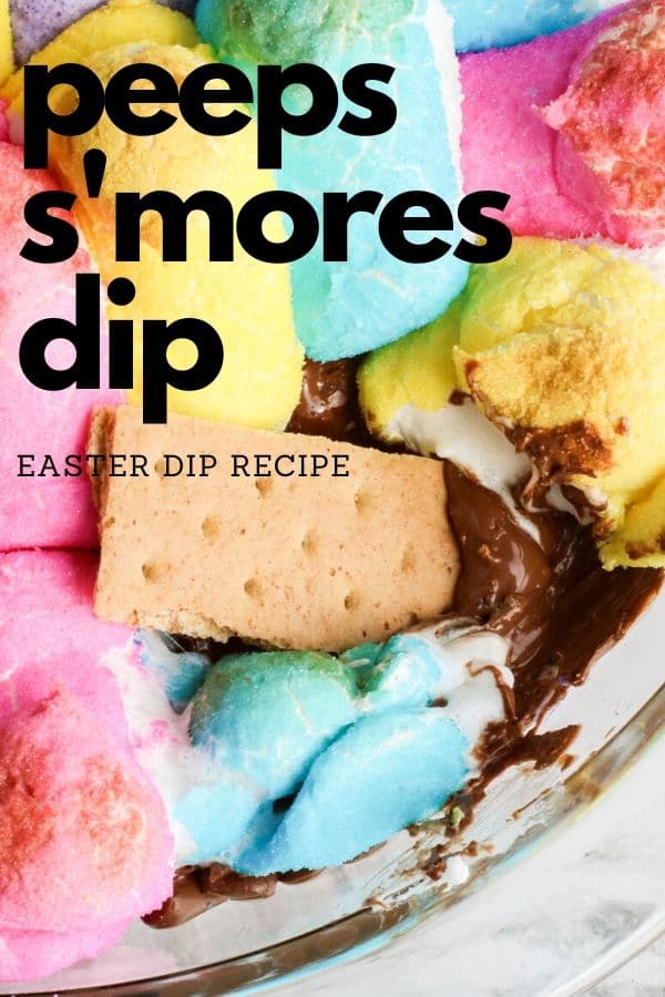 picture of peeps smore with graham cracker in it 