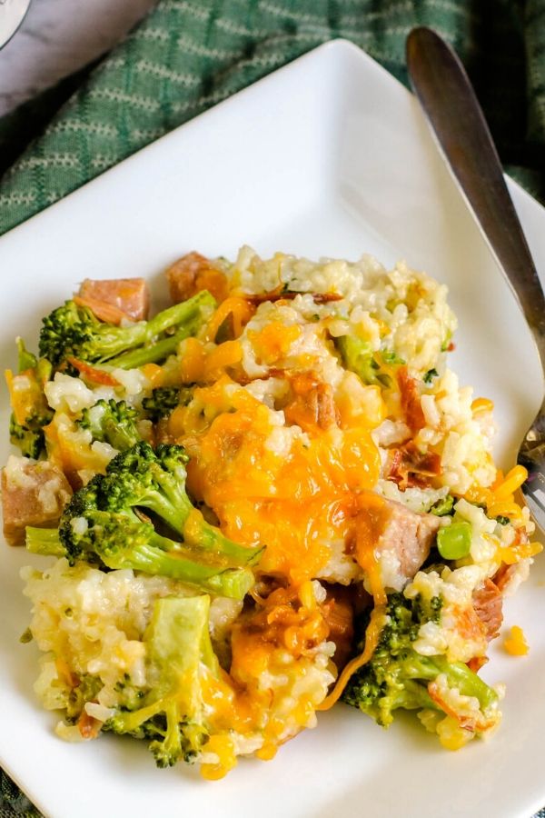 Instant Pot Duo Crisp Broccoli and Rice Casserole