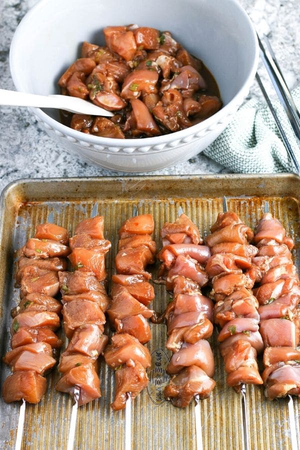 chicken skewers