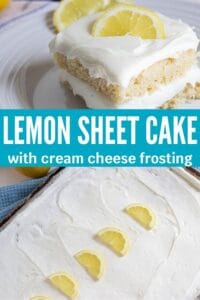 Sheet Pan Lemon Cake Recipe From Scratch with Cream Cheese Frosting ...