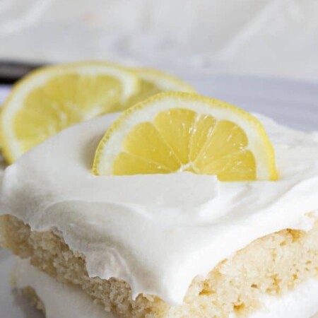 Sheet Pan Lemon Cake Recipe From Scratch With Cream Cheese Frosting ...