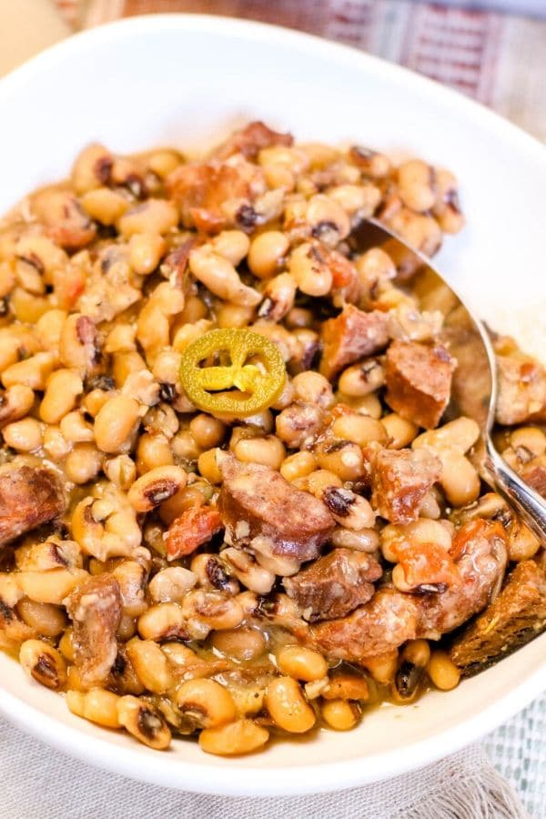 Instant pot black online eyed peas and sausage