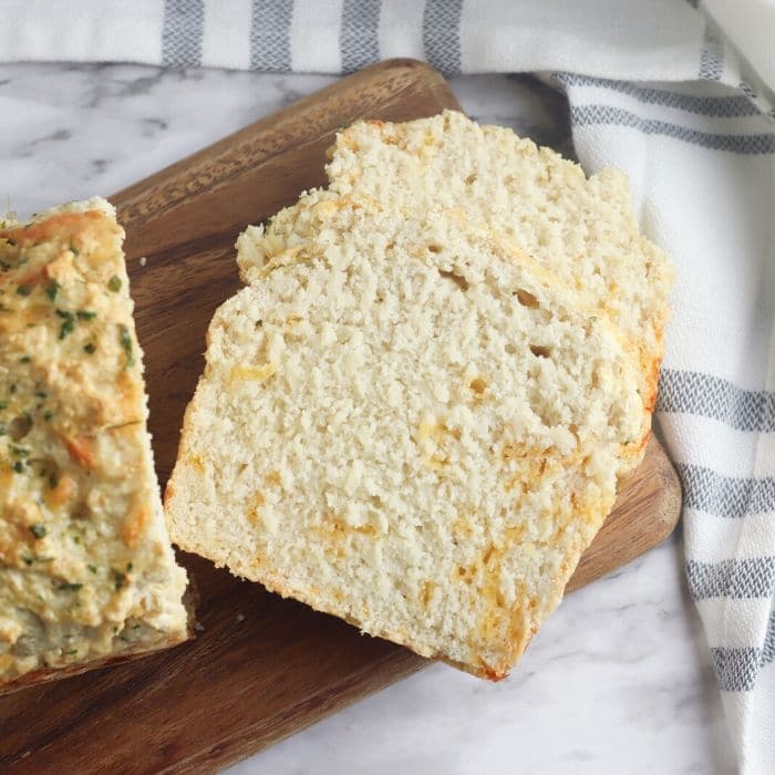 Easy Garlic Cheddar Beer Bread Recipe • Bake Me Some Sugar