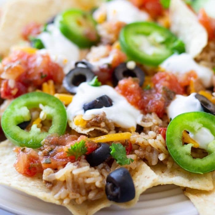 easy beef nachos