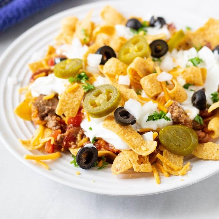 Instant Pot Chili Frito Pie - Eating in an Instant