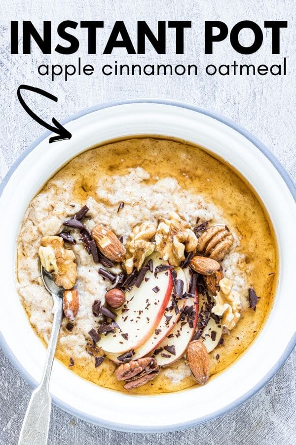 Instant Pot Apple Cinnamon Oatmeal