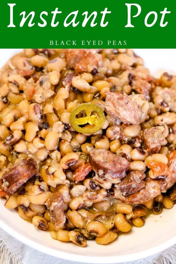 instant pot black eyed peas