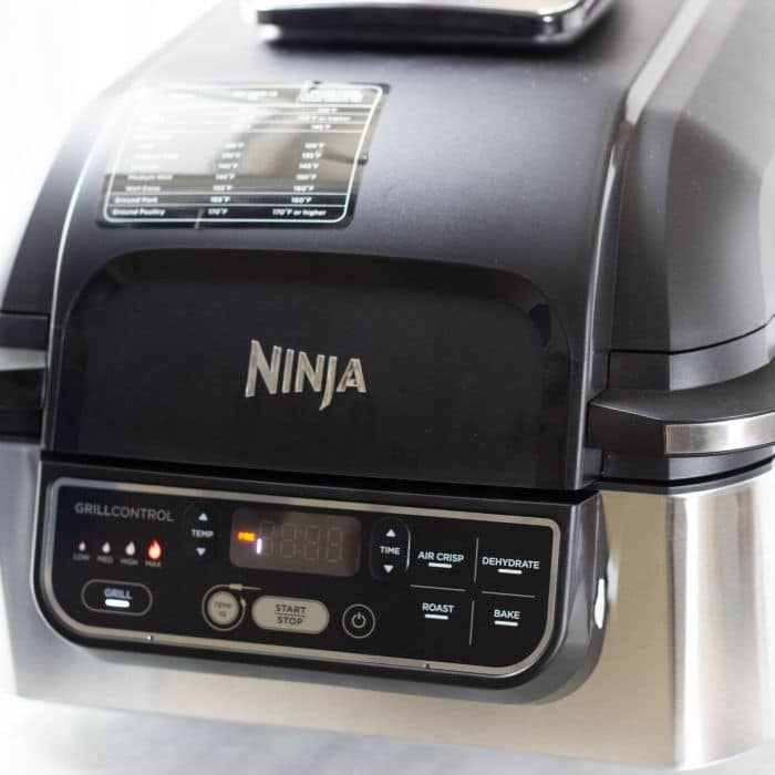 Ninja IG350Q Foodi 5-in-1 Grill with Kebabs, Roasting Rack and Recipes