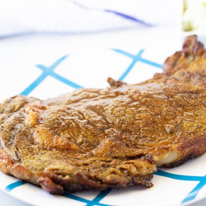 steak on indoor grill