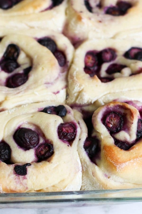 blueberry sticky buns