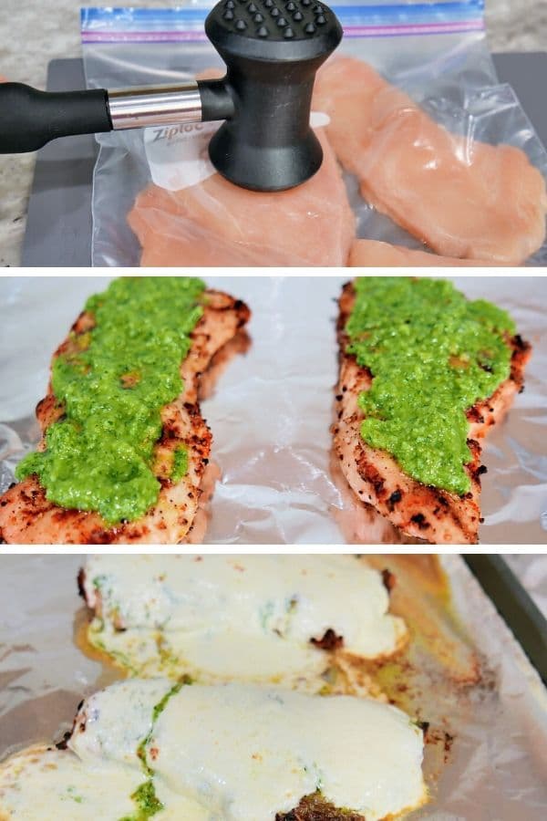 grilled chicken with bruschetta