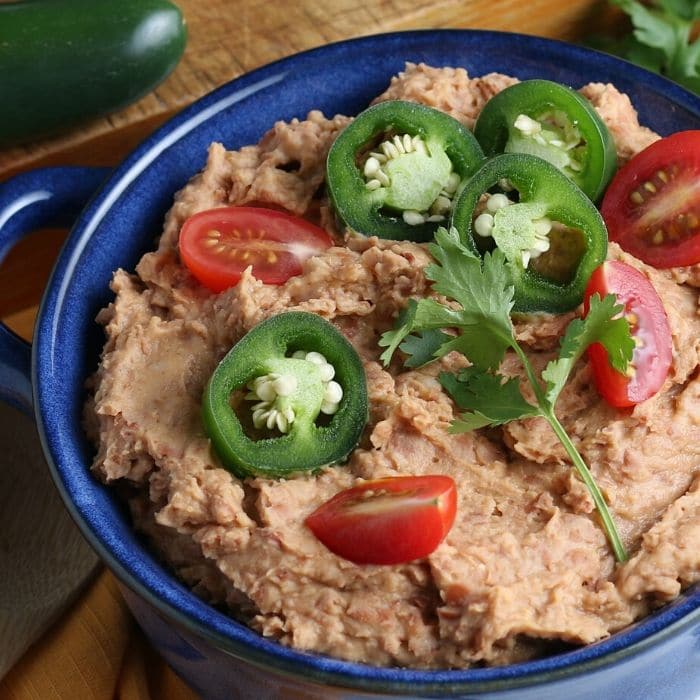 The Best Refried Beans Recipe From Canned Beans • Bake Me Some Sugar