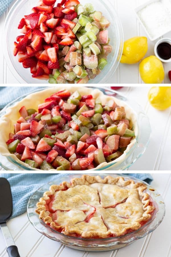 how to make strawberry rhubarb pie