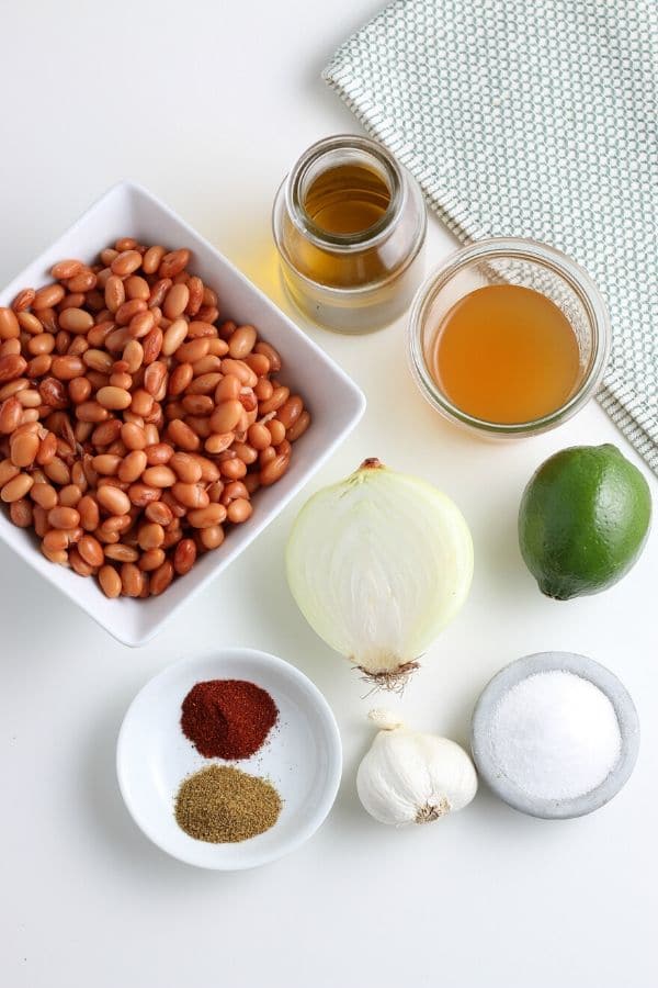 ingredients for refried beans