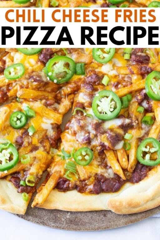 Chili Cheese Fries Pizza Recipe (with video) • Bake Me Some Sugar