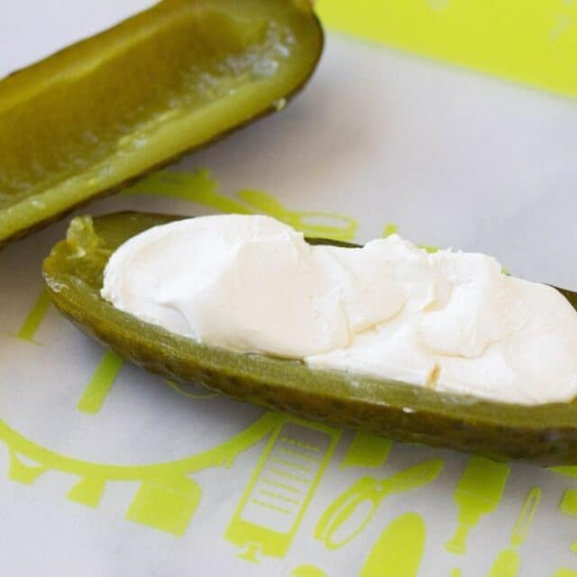 Bacon Wrapped Pickles Stuffed With Cream Cheese (Keto Approved!) • Bake